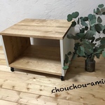 送料無料＊選べる5color　プリンター台・テーブル　low　shelf mini 　Table　50 *キャスター付き*