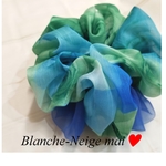 新作⭐グラデーションroseオーガンジーblueシュシュ⭐