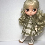 チェックワンピ ブライスサイズ