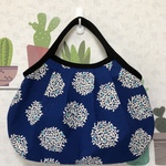 ⭐︎SALE⭐︎北欧風木の実のグラニーバッグ（インク・ブルー）