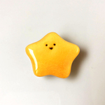 no.09 ツヤツヤ星くんブローチ(にっこり)