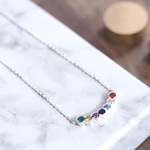 Rainbow 虹のアーチ ネックレス シルバー925