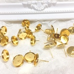 丸皿付きピアス