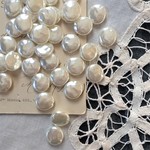 【4粒】12mm/フラットコイン/アクリルパールビーズ