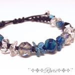 再販＊15༅೫海に落ちた妖精の涙೫༅ 天然石 パワーストーン ブレスレット