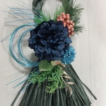 ハンドメイド★お正月★しめ縄リース★お正月飾り★モスグリーン★プレゼントにも