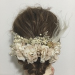 【リニューアル】ウエディングに♡ナチュラルヘッドアクセ