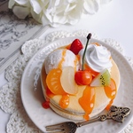 colorful！フルーツパンケーキのメモスタンド　スイーツデコ