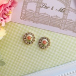 vintage rose pierce／earring
