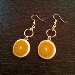 【送料無料】再販＊フルーツ・オレンジピアス