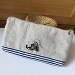 🌸mi 様ご予約のお品物です🌸カード入れ付きポーチ　いつも一緒だよ💛【チャリティ】