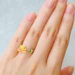 【特集掲載】金木犀とルフレのリング　∗つまみ細工∗