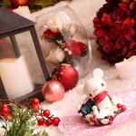 クリスマスシロクマのフィギュア♪