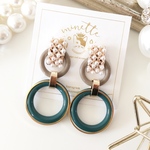  pearl cabochon ♡double ring
