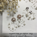 パールシャワーカボションピアス