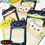 【再販】24枚＊宛名シール＊クラフトネコ