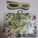 受注作成 送料込み 薔薇パスケース 薔薇社員証 薔薇IDホルダー ネームホルダー バラ 花柄