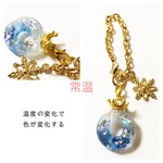 【温度で色が変わる！】ブルーリースバッグチャーム