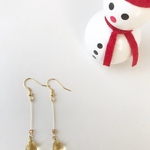 かわいらしいはちみつカラー＊ランプワーク シンプルピアス/イヤリング