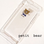 新作SALE!】くま☆リボン☆プラ板のiPhoneケース☆シンプル☆クリア☆かわいい