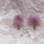 1点のみ!ふわふわガーリー♡ピアス/イヤリング