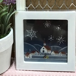 トールペイント  クリスマス雪景色