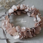 kids flower crownあじさいantique ＊子供用花冠＊