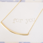 simple　ゴールドパイプ♡　ネックレス　