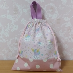 35×30センチ☆ユニコーン柄お着替え袋☆