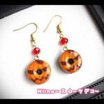 値下げ品！ハロウィンドーナツのピアス