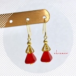 SALE🎄ツリーのピアス／イヤリング red