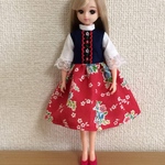 リカちゃん 童話風ワンピース