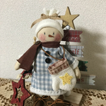 スノーマン⛄（手袋・オーナメント付き）ブルー