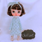 柔らかエメラルドグリーンのルームウエア(サルエルパンツ)   重ね着ロンTのセット