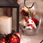 クリスマスウサギのキーホルダー♪