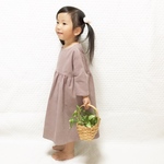 ■  erikariinaさま臨時優先 ■ こども、あずきミルクのシンプルワンピース