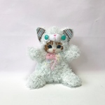 猫の着ぐるみさん(エメラルドグリーン、茶白)