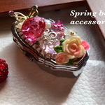 heart jeweled garden　ピルケース　シルバー
