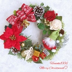 Ayu様ご注文のお品♡サンタさんのクリスマスリース