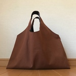 手提げバッグ 茶