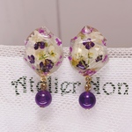 #110アリッサム_フラワーピアス・イヤリング