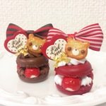 くまちゃんマカロン◆バッグチャームorネックレス