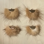 BROWN FUR GOLD CHARM PARTS
