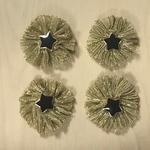GOLD TULLE BLACK STAR PARTS