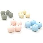 【マットビーズ】４色セット　14mm【各４個　合計１６個】