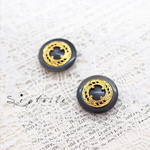 2個SET  GradationGray ボタン 25mm