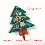 クリスマスポニーフック ゆきだるまトナカイ サンタ