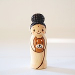【k様ご予約品】［conocokeshi］仏像こけし＊阿弥陀様と犬＊［９７］