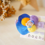 Baby&Kids フェルトボールフラワーヘアクリップ