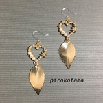 アレルギー対応ピアス ハートゴールドピアス
